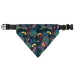 Exotic Tropical Toucan Pattern Print Over The Collar Dog Bandana