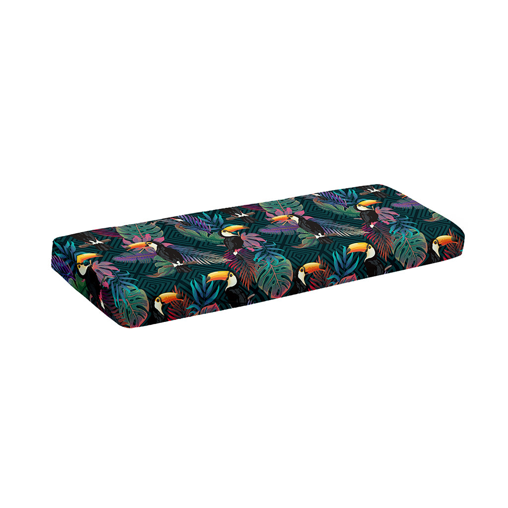 Exotic Tropical Toucan Pattern Print Piano Keyboard Cover
