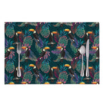 Exotic Tropical Toucan Pattern Print Placemat