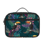 Exotic Tropical Toucan Pattern Print Portable Lunch Bag
