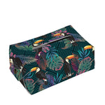 Exotic Tropical Toucan Pattern Print Rectangle Tissue Box Cover