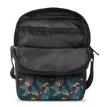 Exotic Tropical Toucan Pattern Print Rectangular Crossbody Bag