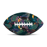 Exotic Tropical Toucan Pattern Print Rugby Ball