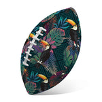 Exotic Tropical Toucan Pattern Print Rugby Ball