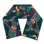 Exotic Tropical Toucan Pattern Print Scarf