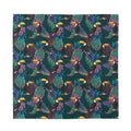 Exotic Tropical Toucan Pattern Print Silk Bandana