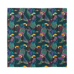 Exotic Tropical Toucan Pattern Print Silk Bandana