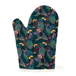 Exotic Tropical Toucan Pattern Print Single Oven Mitt