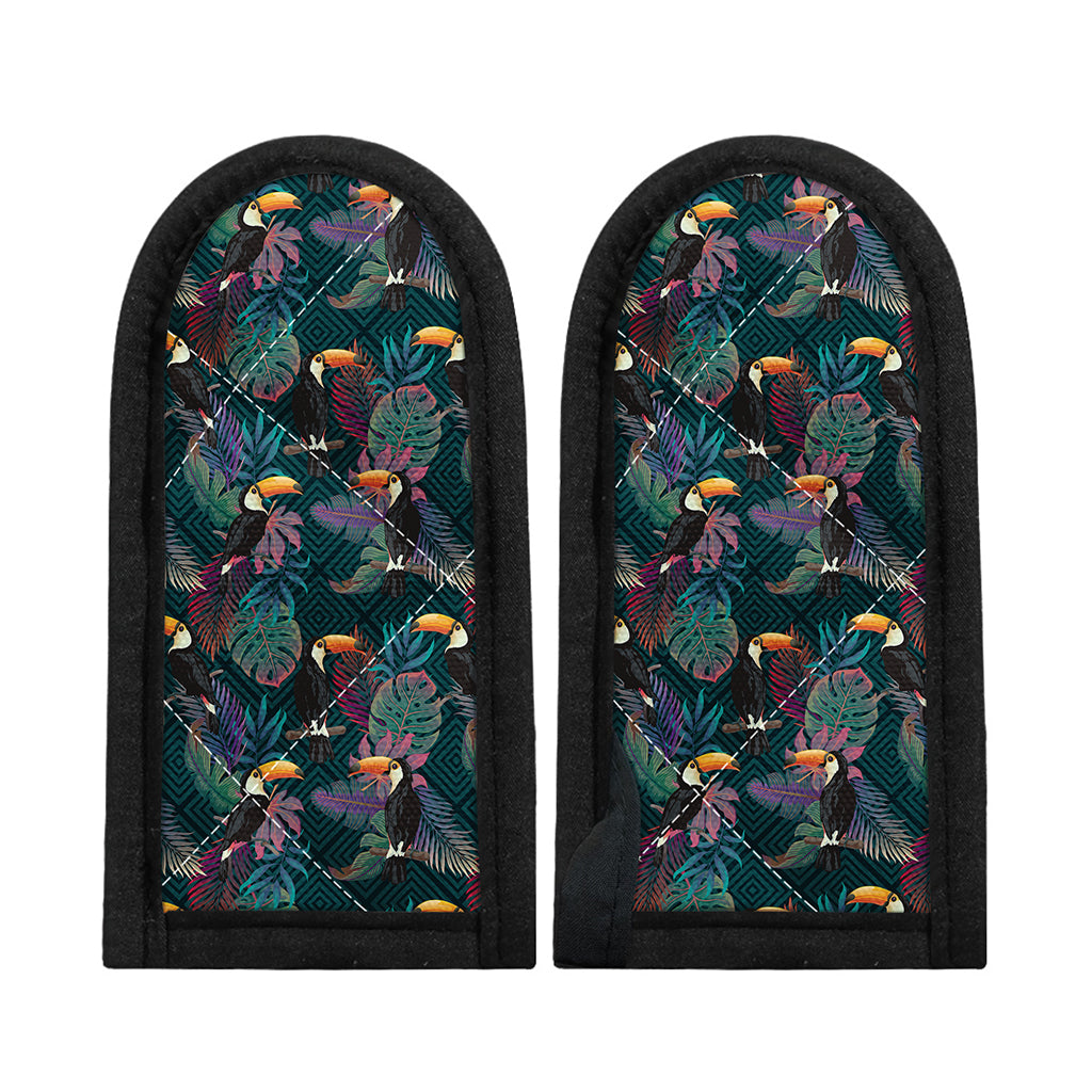 Exotic Tropical Toucan Pattern Print Skillet Handle Cover
