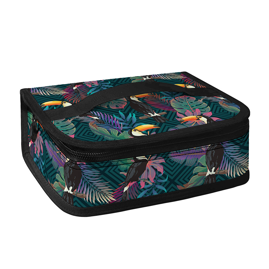 Exotic Tropical Toucan Pattern Print Small Lunch Bag