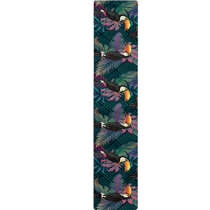Exotic Tropical Toucan Pattern Print Table Runner