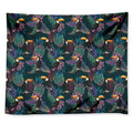 Exotic Tropical Toucan Pattern Print Tapestry