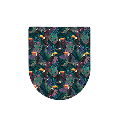 Exotic Tropical Toucan Pattern Print Toilet Lid Cover