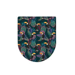 Exotic Tropical Toucan Pattern Print Toilet Lid Cover