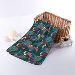Exotic Tropical Toucan Pattern Print Towel