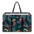 Exotic Tropical Toucan Pattern Print Utility Tote Bag