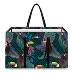 Exotic Tropical Toucan Pattern Print Utility Tote Bag