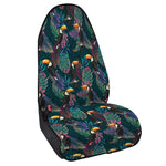 Exotic Tropical Toucan Pattern Print Waterproof Car Seat Cover