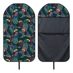 Exotic Tropical Toucan Pattern Print Waterproof Car Seat Cover
