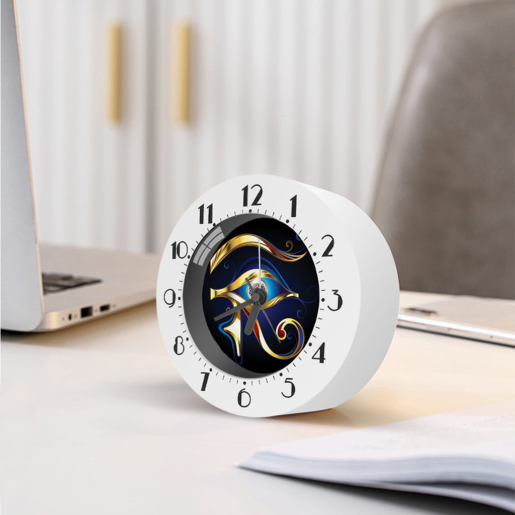 Eye Of Horus Amulet Print Alarm Clock