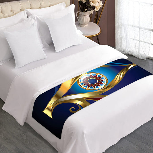 Eye Of Horus Amulet Print Bed Runner