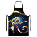 Eye Of Horus Amulet Print Bib Apron With Pocket