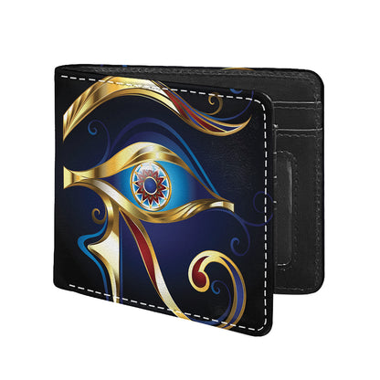 Eye Of Horus Amulet Print Bifold Wallet