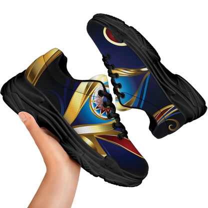 Eye Of Horus Amulet Print Black Chunky Shoes