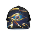 Eye Of Horus Amulet Print Black Mesh Trucker Hat