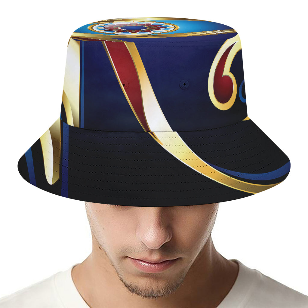 Eye Of Horus Amulet Print Bucket Hat