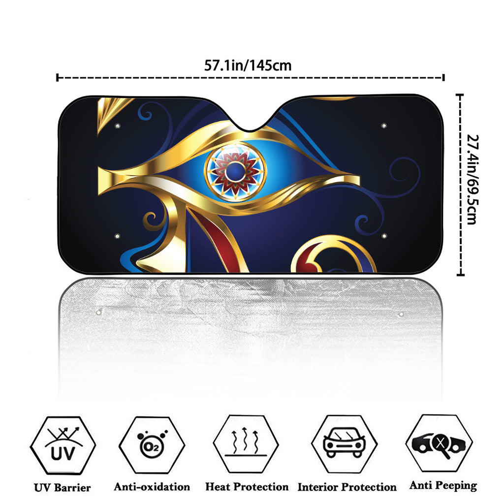 Eye Of Horus Amulet Print Car Windshield Sun Shade