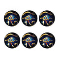 Eye Of Horus Amulet Print Coaster Set