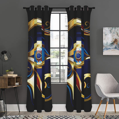 Eye Of Horus Amulet Print Curtain