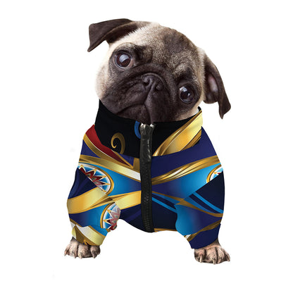 Eye Of Horus Amulet Print Dog Zip Up Jacket