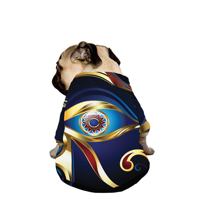 Eye Of Horus Amulet Print Dog Zip Up Jacket