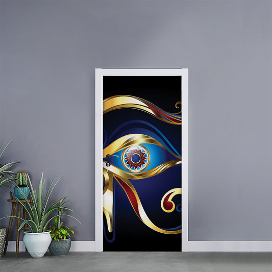 Eye Of Horus Amulet Print Door Sticker