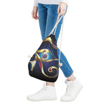 Eye Of Horus Amulet Print Drawstring Bag