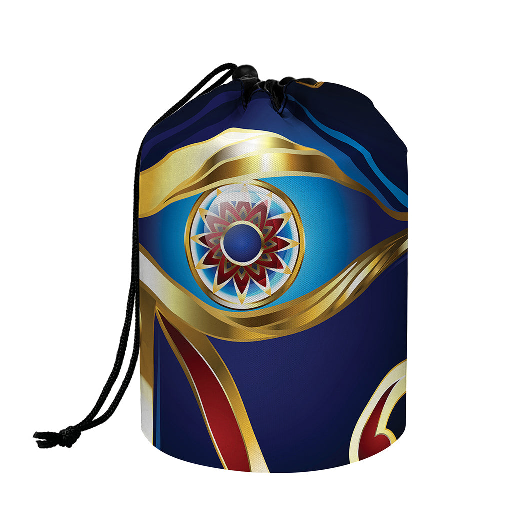Eye Of Horus Amulet Print Drawstring Makeup Bag