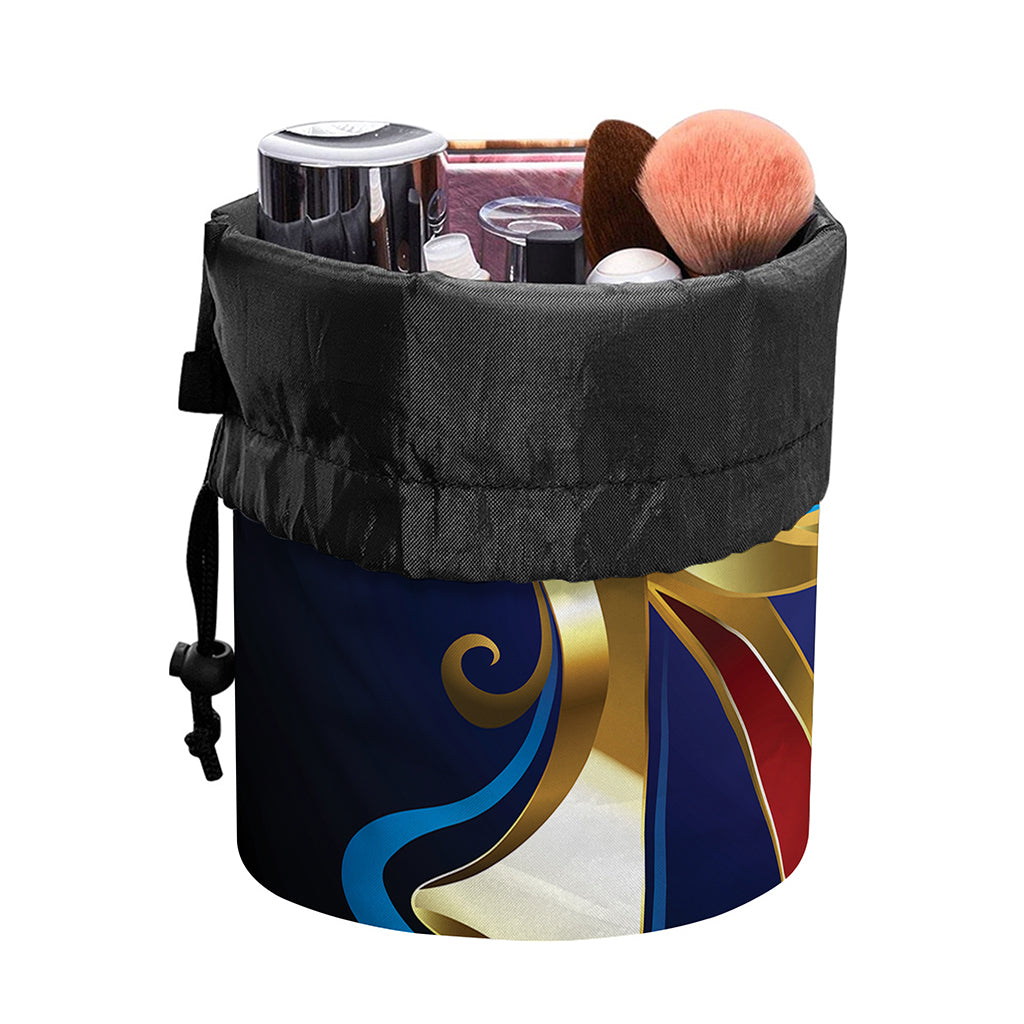 Eye Of Horus Amulet Print Drawstring Makeup Bag