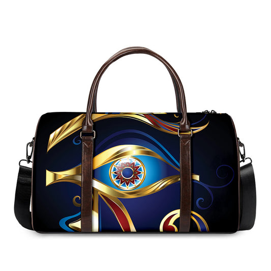 Eye Of Horus Amulet Print Duffle Bag