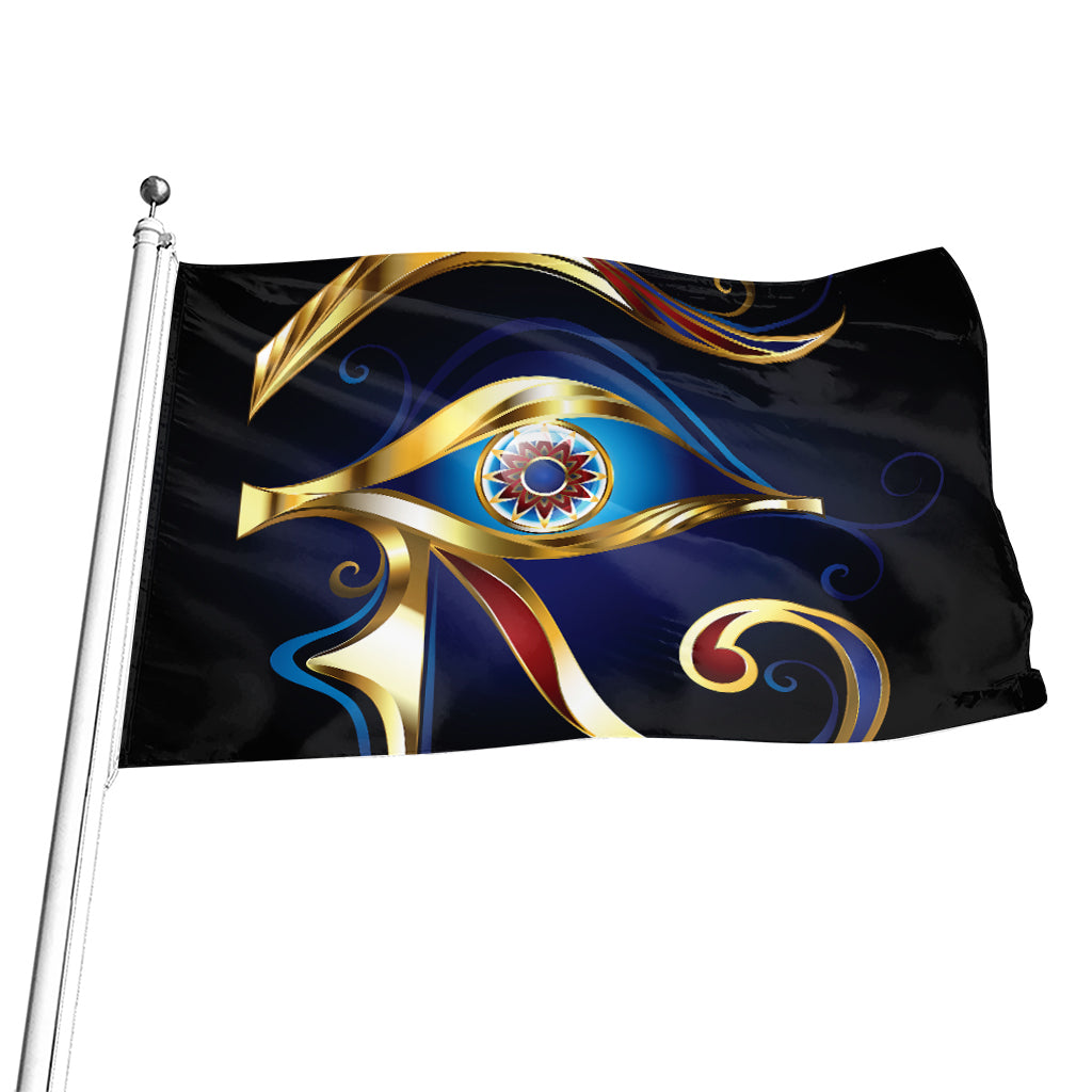 Eye Of Horus Amulet Print Flag