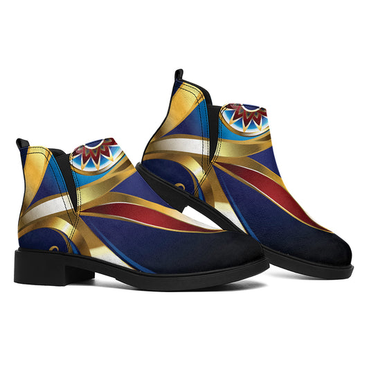 Eye Of Horus Amulet Print Flat Ankle Boots
