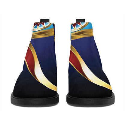 Eye Of Horus Amulet Print Flat Ankle Boots