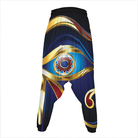 Eye Of Horus Amulet Print Hammer Pants