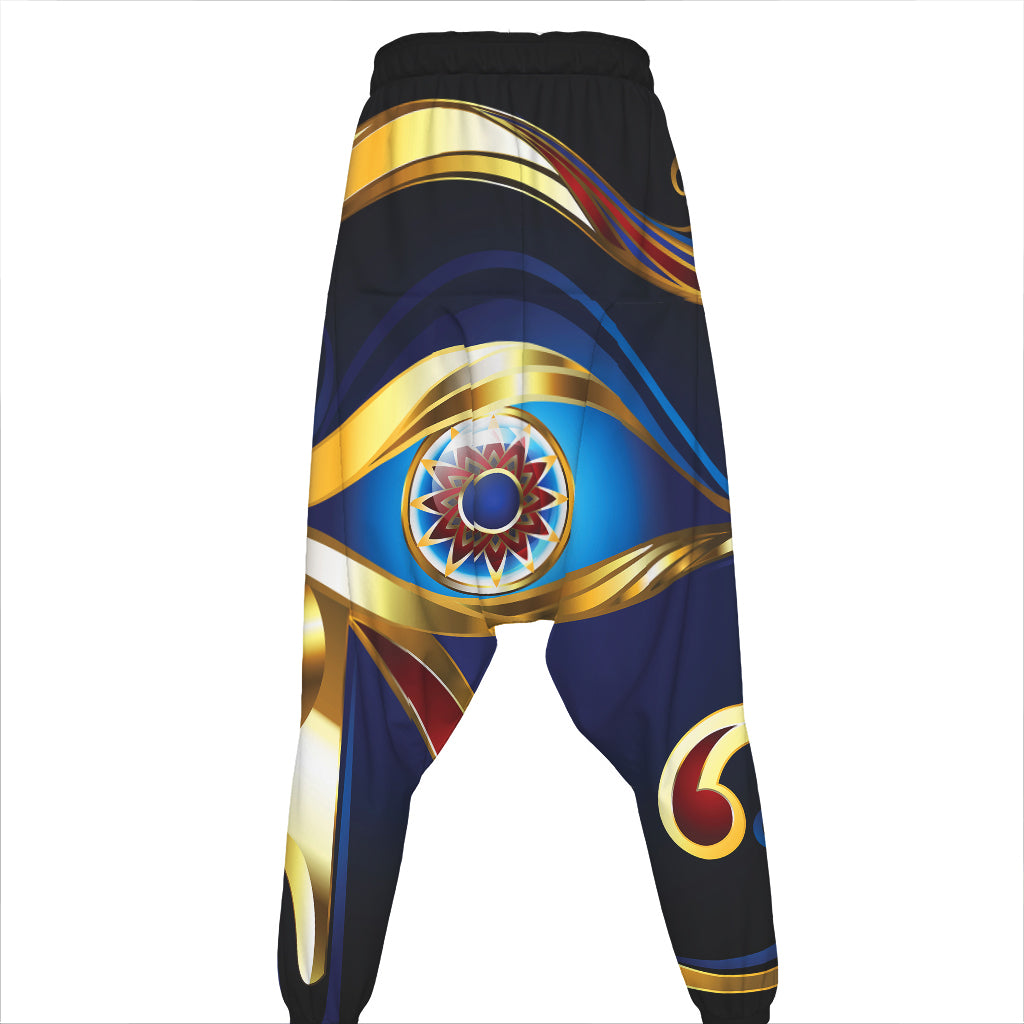 Eye Of Horus Amulet Print Hammer Pants