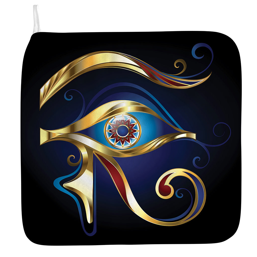 Eye Of Horus Amulet Print Hand Towel
