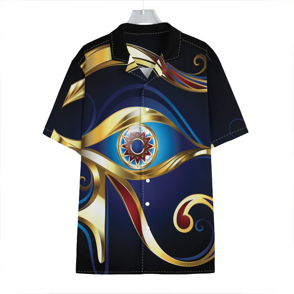 Eye Of Horus Amulet Print Hawaiian Shirt