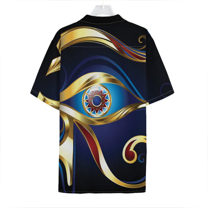 Eye Of Horus Amulet Print Hawaiian Shirt