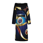 Eye Of Horus Amulet Print Hooded Bathrobe