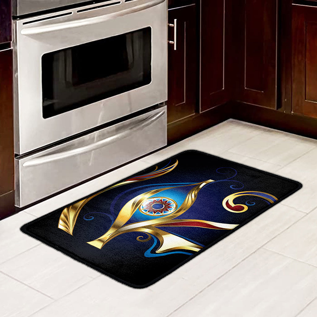 Eye Of Horus Amulet Print Kitchen Mat